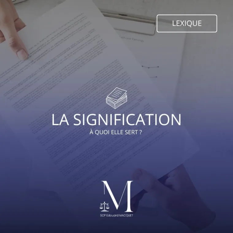 Signification huissier